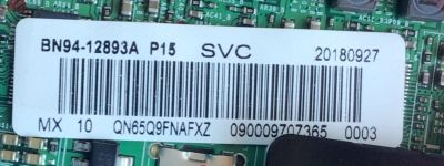 MAIN PARA SMART TV SAMSUNG / NUMERO DE PARTE BN94-12893A / BN97-14060A / BN9412893A / DISPLAY BN96-46181A / T650QVR09.3 / MODELO QN65Q9FNAFXZA AA01	 - Imagen 2